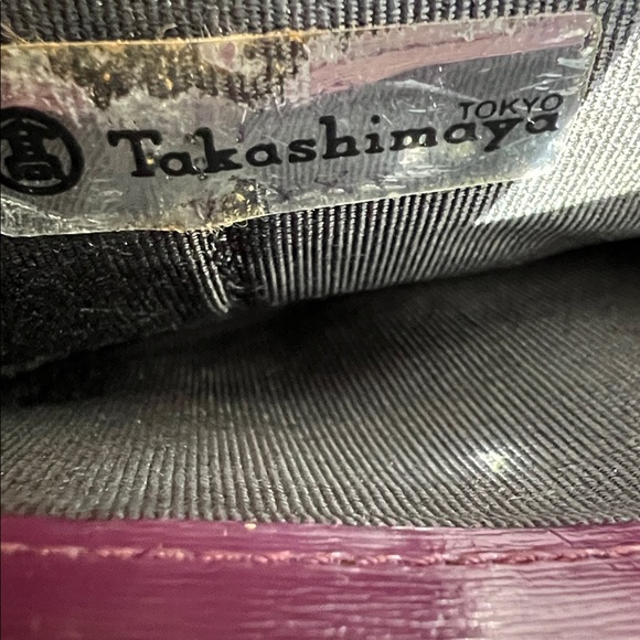 Givenchy Plum Leather Continental Wallet with Silver-Tone Logo GUC - Picture 8 of 17